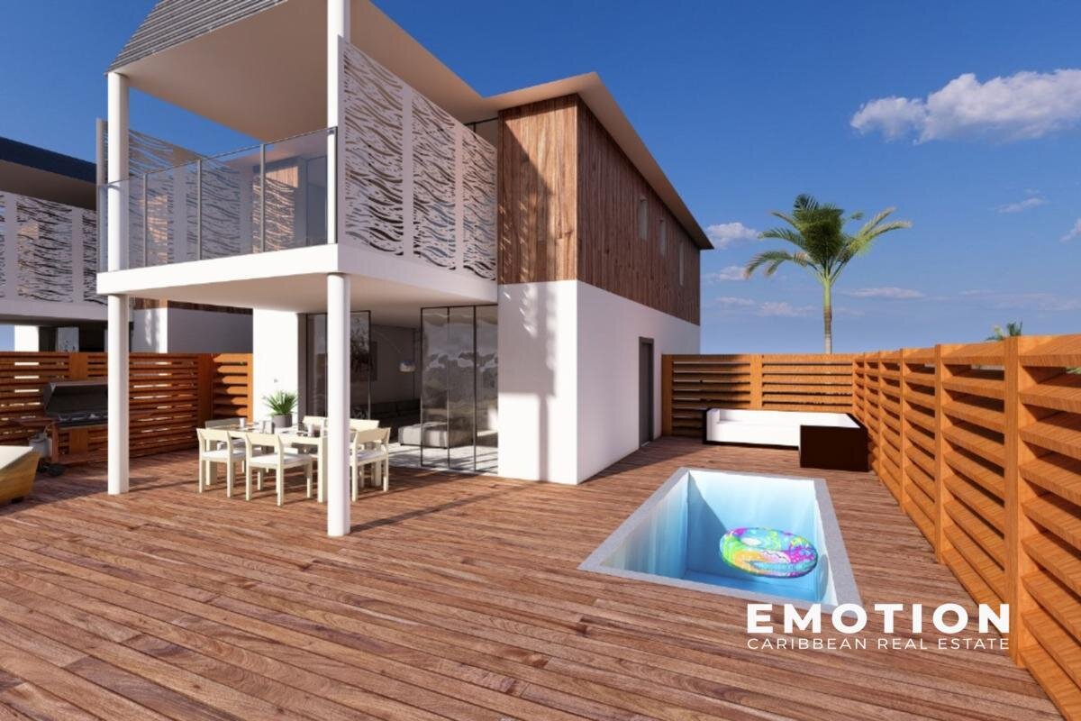 Villa T4 en bord de mer à Oyster Pond