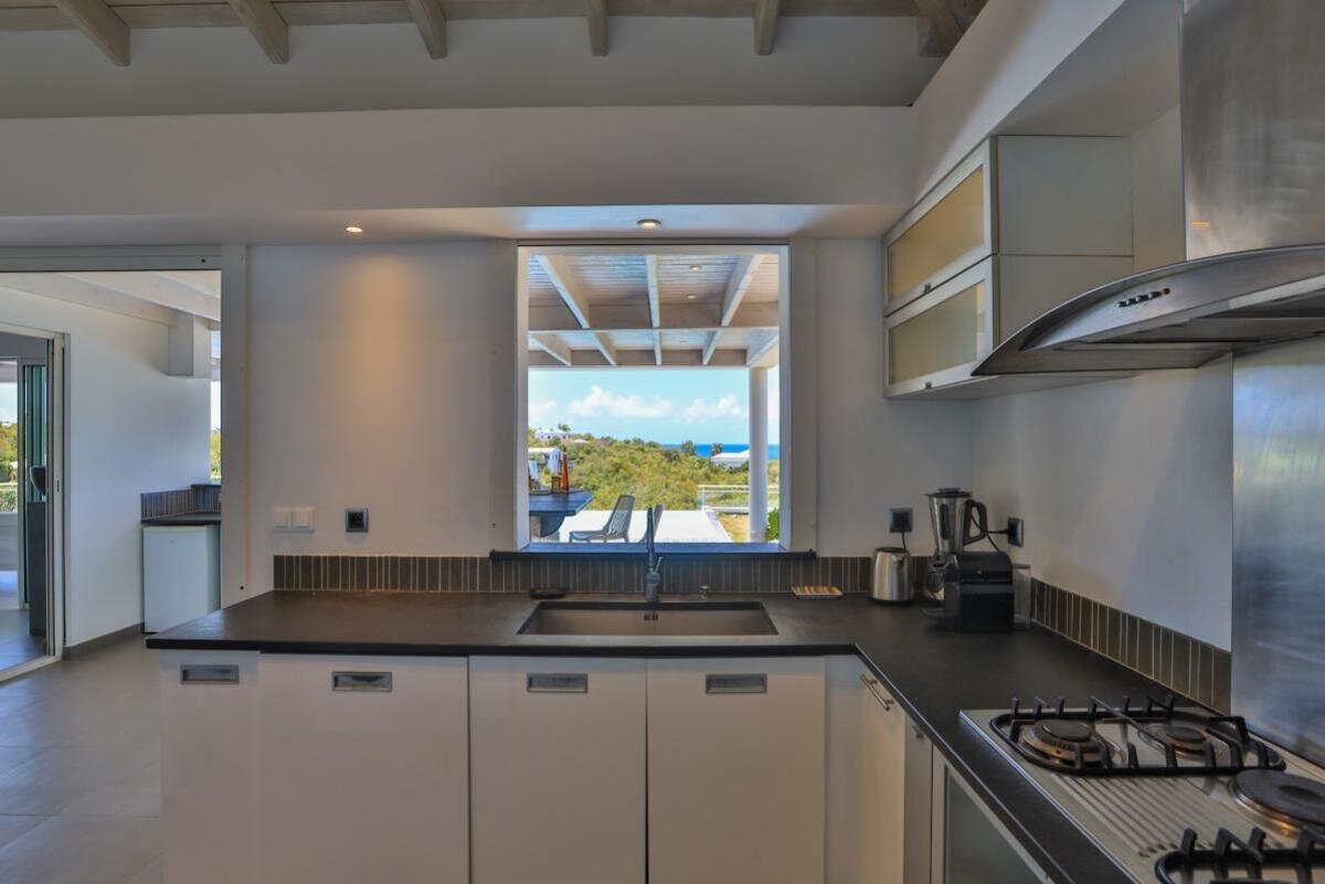 Property of 2 villas with sea view in Terres Basses