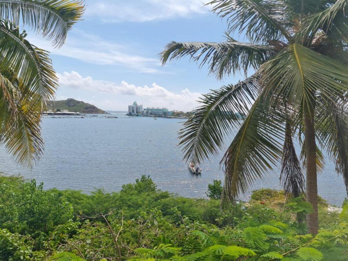 Sous promesse de ...Oyster Pond...Vue lagon magnifique