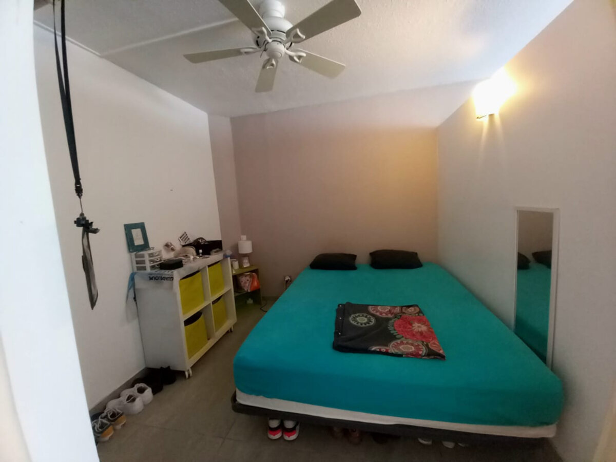 Studio Flamboyant on the beach.