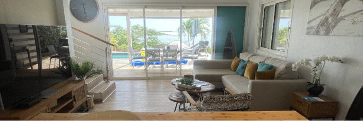 Villa vue panoramique depuis la Baie de Cul de Sac