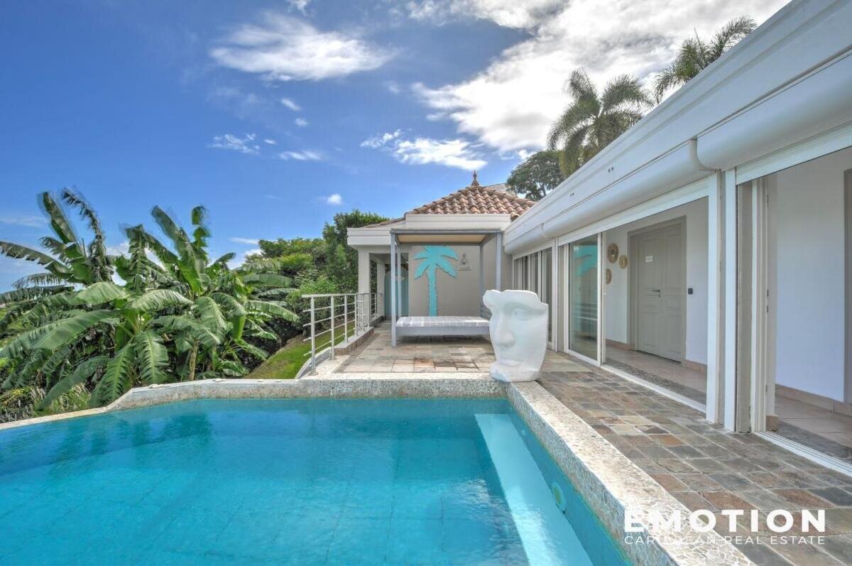 Villa T4 Avec Piscine Et Vue Mer - Jardin De La Baie Orient