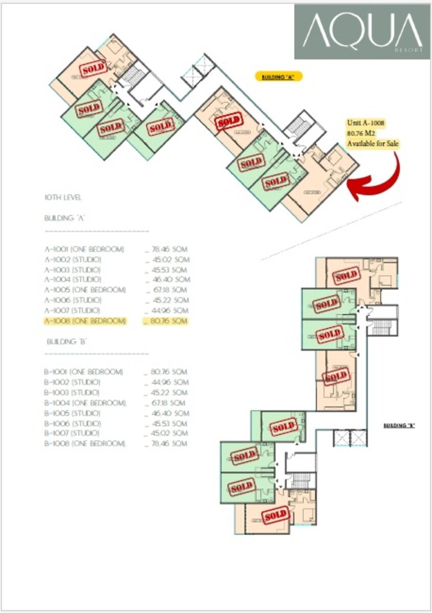Aqua Resort Pre-Construction 1-Bedroom