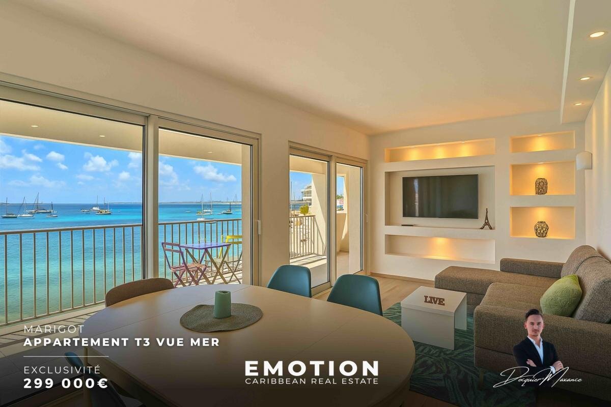 Appartement T3 vue mer à Marigot