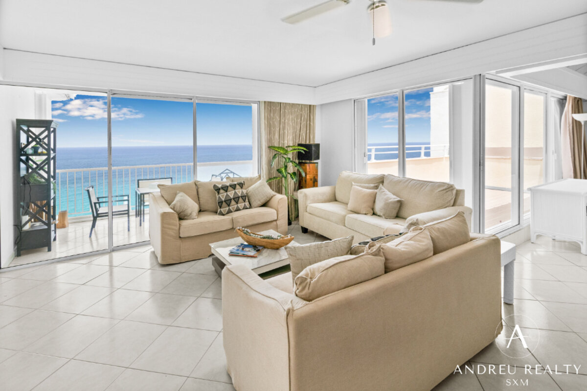 Penthouse Front de mer à Cupecoy