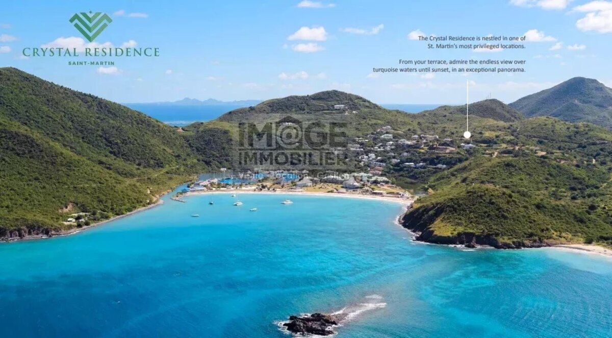 Anse Marcel Vue Mer résidence Crystal 2 pièces Neuf 65.60m2