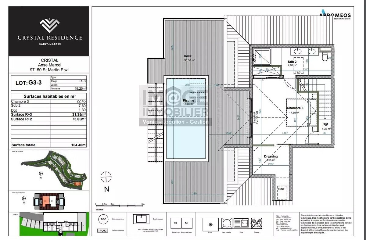Anse Marcel t4 Roof Top Private Pool On Roof 105m2